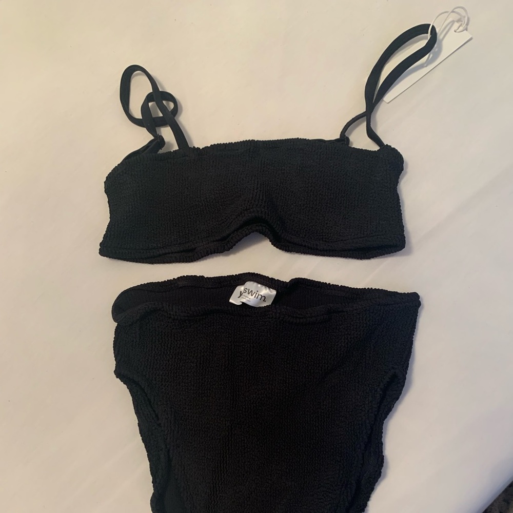 You Swim Poise High Waisted Two Piece Black